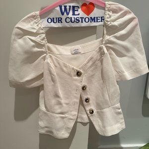 Wilfred white tops in size xxs, aritizia